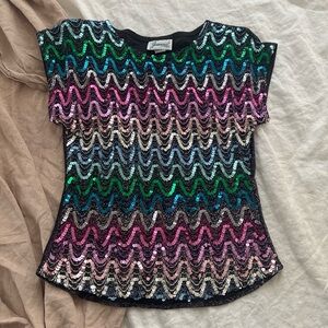 Vintage 1980s sequin top by Joanna